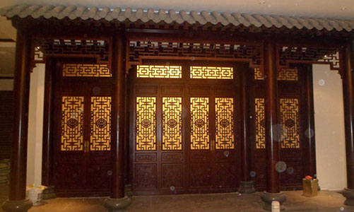 清溪镇传统仿古门窗浮雕技术制作方法