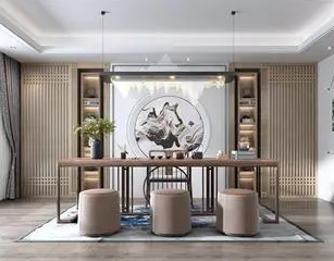 清溪镇新中式风格茶室如何规划设计